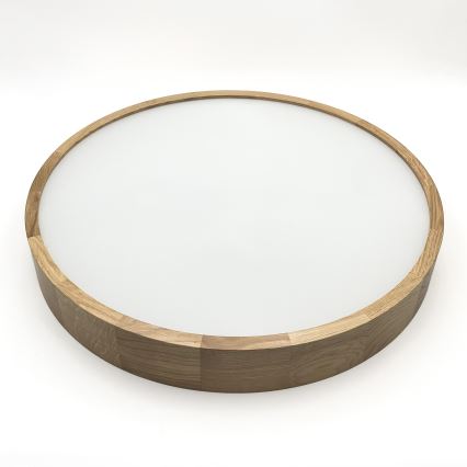 Brilagi - LED laevalgusti CARVALHO 4xE27/60W/230V tammeviimistlusega, läbimõõt 57,5 cm