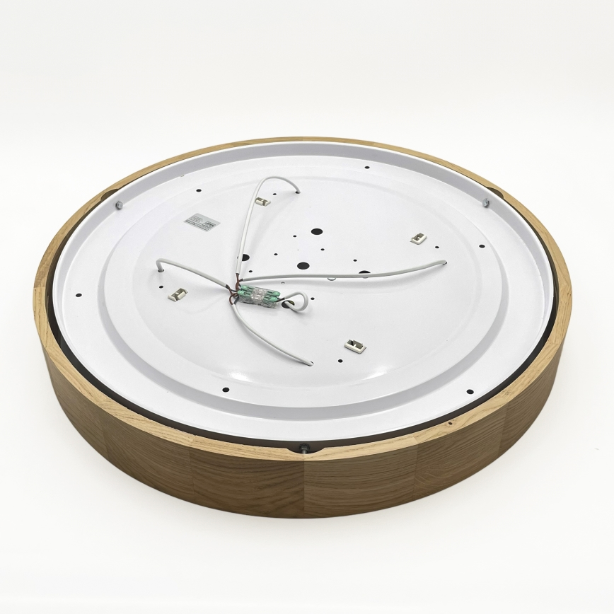 Brilagi - LED laevalgusti CARVALHO 4xE27/60W/230V tammeviimistlusega, läbimõõt 57,5 cm