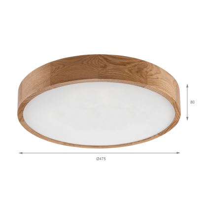 Brilagi - LED laevalgusti CARVALHO LED/36W/230V tamm, läbimõõt 47,5 cm