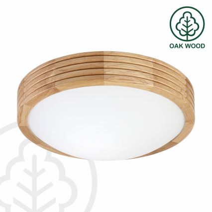 Brilagi - LED laelamp CARVALHO MODERN SLIM 1xE27/60W/230V läbimõõt 27,5 cm tamm