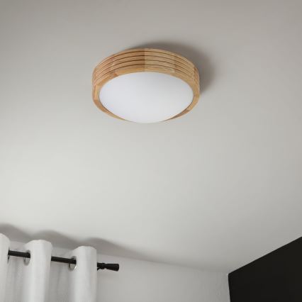 Brilagi - LED laelamp CARVALHO MODERN SLIM 1xE27/60W/230V läbimõõt 27,5 cm tamm