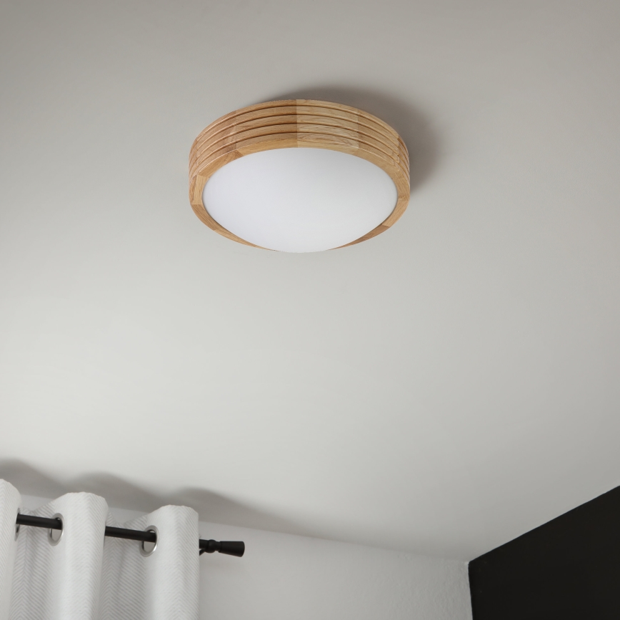 Brilagi - LED laelamp CARVALHO MODERN SLIM 1xE27/60W/230V läbimõõt 27,5 cm tamm