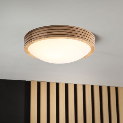 Brilagi - LED laelamp CARVALHO MODERN SLIM 1xE27/60W/230V läbimõõt 27,5 cm tamm