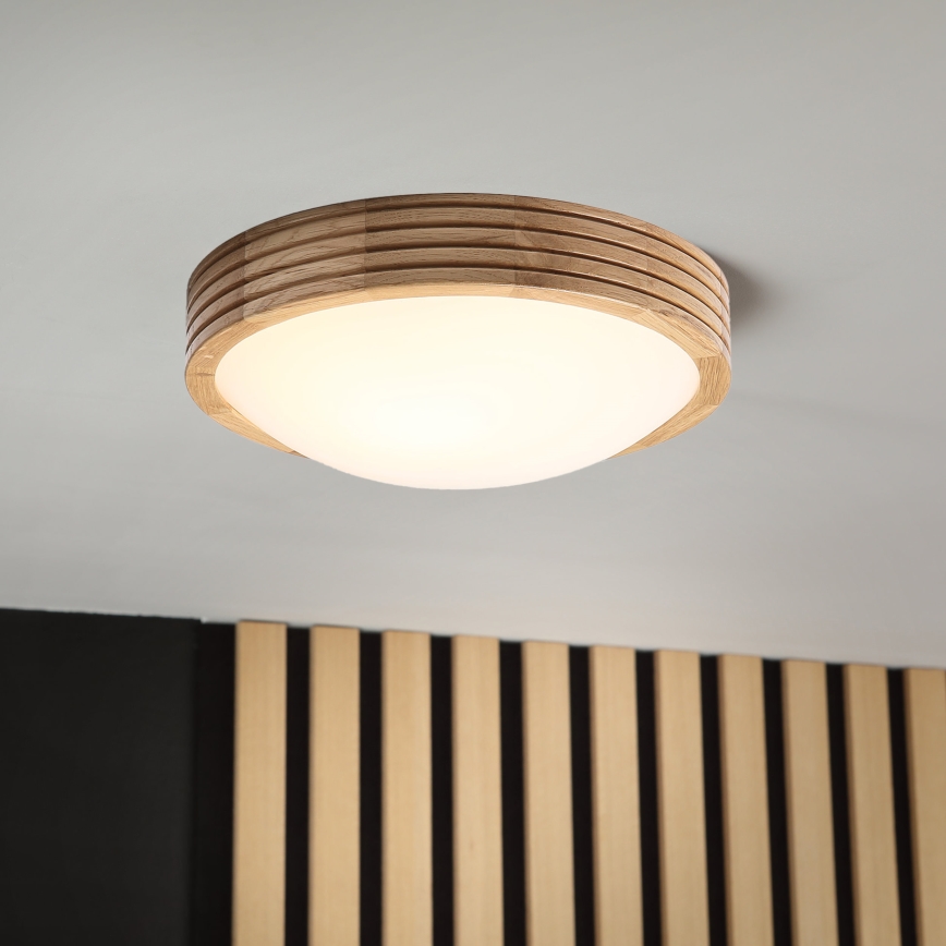 Brilagi - LED laelamp CARVALHO MODERN SLIM 1xE27/60W/230V läbimõõt 27,5 cm tamm