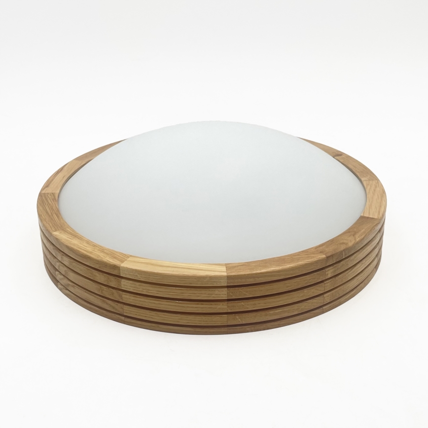Brilagi - LED laelamp CARVALHO MODERN SLIM 1xE27/60W/230V läbimõõt 27,5 cm tamm