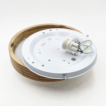 Brilagi - LED laelamp CARVALHO MODERN SLIM 1xE27/60W/230V läbimõõt 27,5 cm tamm