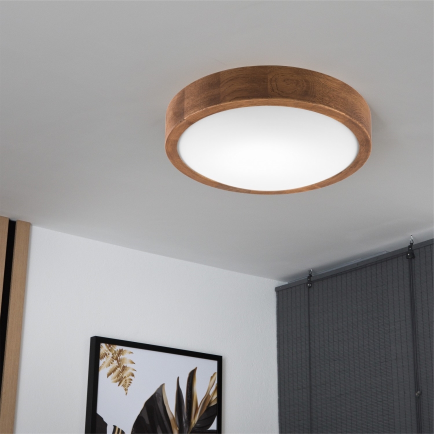 Brilagi - LED Laevalgusti CARVALHO SLIM 1xE27/60W/230V tamm kirss d. 27 cm