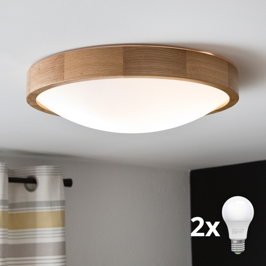 Brilagi - LED Laevalgusti CARVALHO SLIM 2xE27/60W/230V tamm d. 37 cm