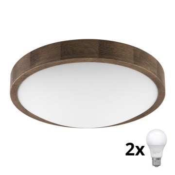 Brilagi - LED Laevalgusti CARVALHO SLIM 2xE27/60W/230V tamm d. 37 cm