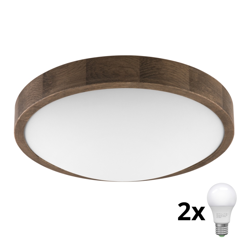 Brilagi - LED Laevalgusti CARVALHO SLIM 2xE27/60W/230V tamm d. 37 cm