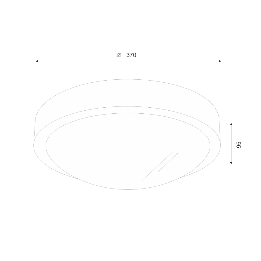 Brilagi - LED Laevalgusti CARVALHO SLIM 2xE27/60W/230V tamm d. 37 cm