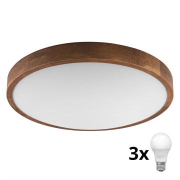 Brilagi - LED Laevalgusti CARVALHO SLIM 3xE27/60W/230V tamm kirss d. 47 cm