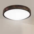 Brilagi - LED laevalgusti CARVALHO SLIM SMOKEY LED/36W/230V tamm, läbimõõt 37,5 cm