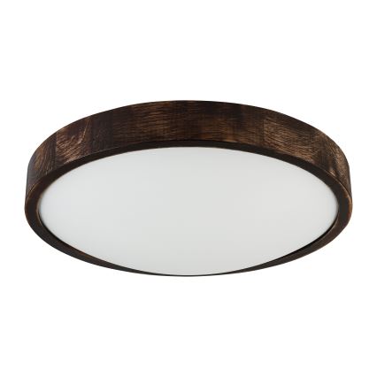 Brilagi - LED laevalgusti CARVALHO SLIM SMOKEY LED/36W/230V tamm, läbimõõt 37,5 cm