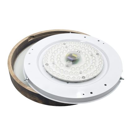 Brilagi - LED laevalgusti CARVALHO SLIM SMOKEY LED/36W/230V tamm, läbimõõt 37,5 cm