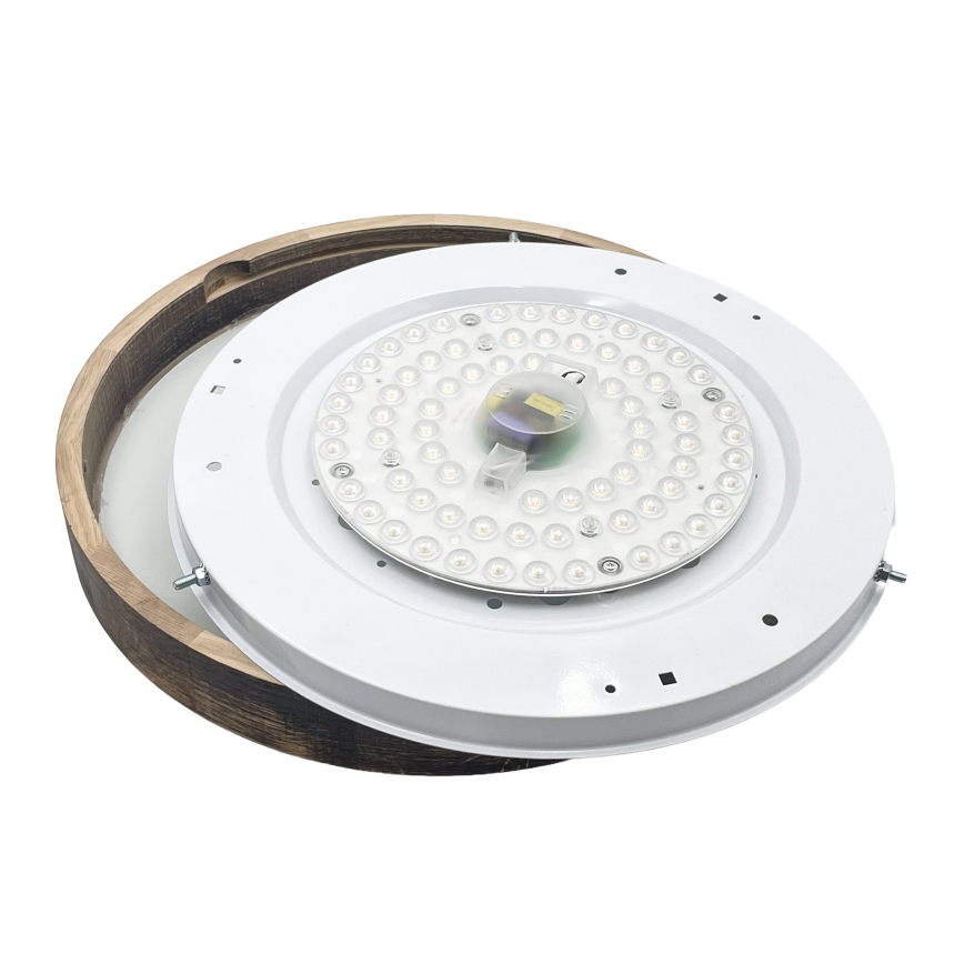 Brilagi - LED laevalgusti CARVALHO SLIM SMOKEY LED/36W/230V tamm, läbimõõt 37,5 cm