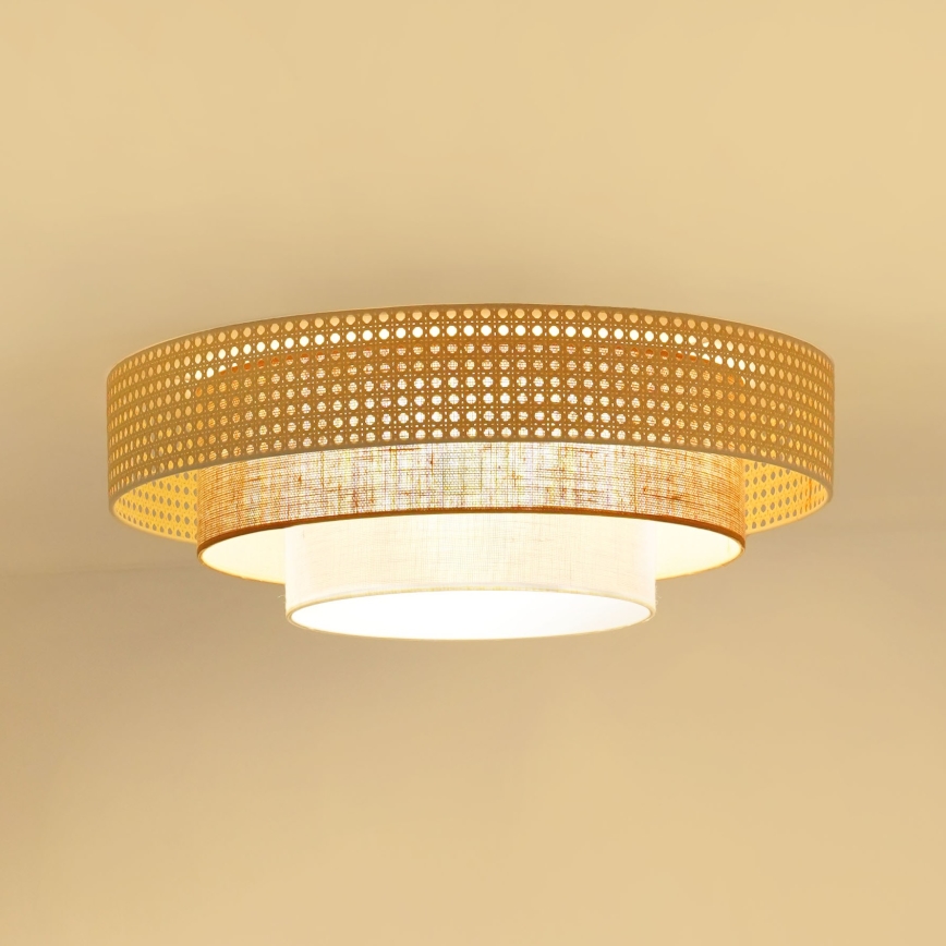 Brilagi - LED Laevalgusti CEDAR LUNETA LED/26W/230V beež/pruun/kreemikas