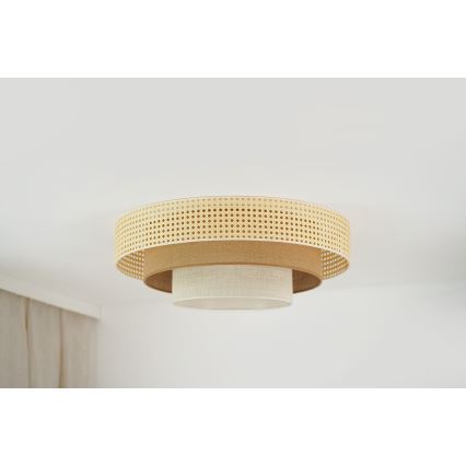 Brilagi - LED Laevalgusti CEDAR LUNETA LED/26W/230V beež/pruun/kreemikas