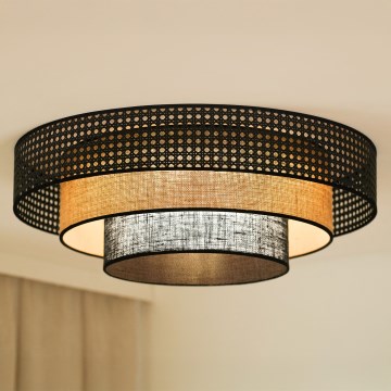 Brilagi - LED Laevalgusti DAKOTA LUNETA LED/12W/230V d. 60 cm 3000K/4000K/6400K must/beež