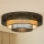 Brilagi - LED Laevalgusti DAKOTA LUNETA LED/12W/230V d. 60 cm 3000K/4000K/6400K must/beež
