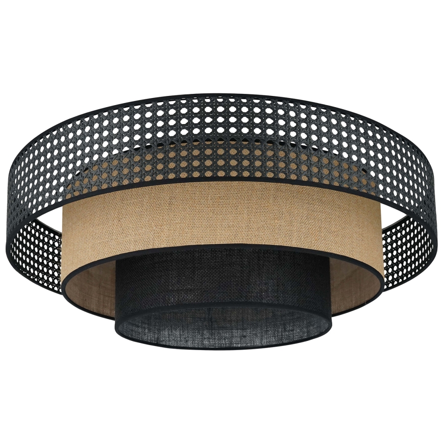 Brilagi - LED Laevalgusti DAKOTA LUNETA LED/12W/230V d. 60 cm 3000K/4000K/6400K must/beež