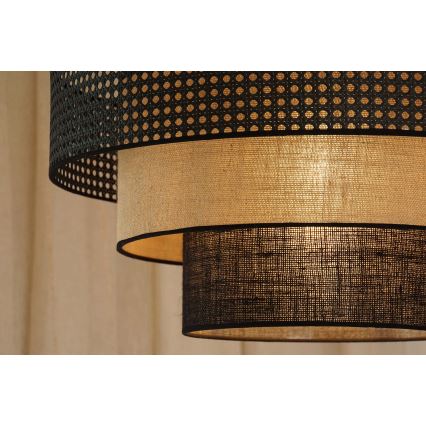 Brilagi - LED Laevalgusti DAKOTA LUNETA LED/12W/230V d. 60 cm 3000K/4000K/6400K must/beež
