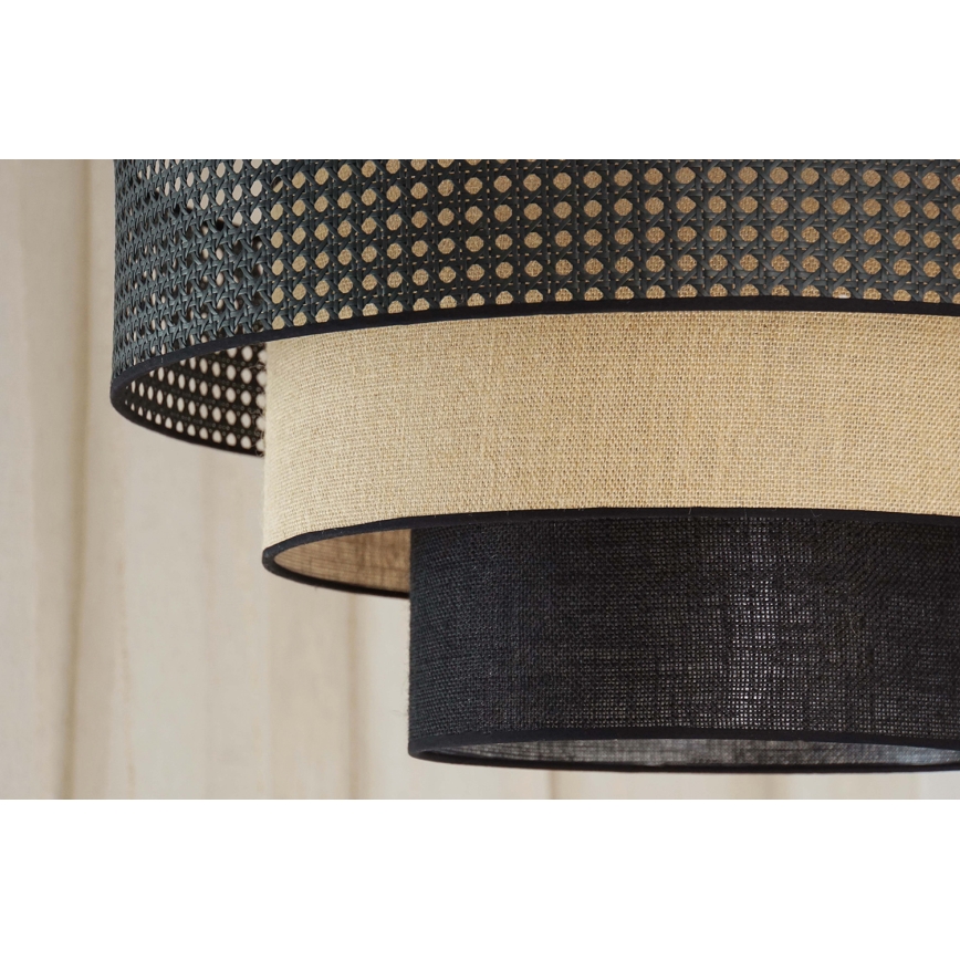 Brilagi - LED Laevalgusti DAKOTA LUNETA LED/12W/230V d. 60 cm 3000K/4000K/6400K must/beež