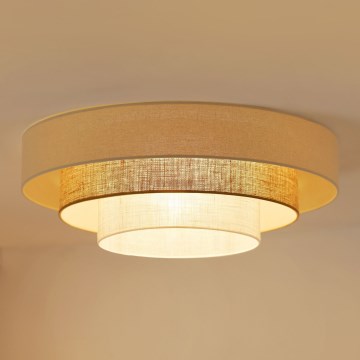 Brilagi - LED Laevalgusti DENVER LUNETA LED/12W/230V d. 60 cm 3000K/4000K/6400K beež/kreemikas