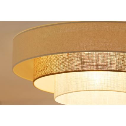 Brilagi - LED Laevalgusti DENVER LUNETA LED/12W/230V d. 60 cm 3000K/4000K/6400K beež/kreemikas