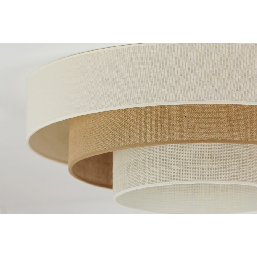 Brilagi - LED Laevalgusti DENVER LUNETA LED/12W/230V d. 60 cm 3000K/4000K/6400K beež/kreemikas