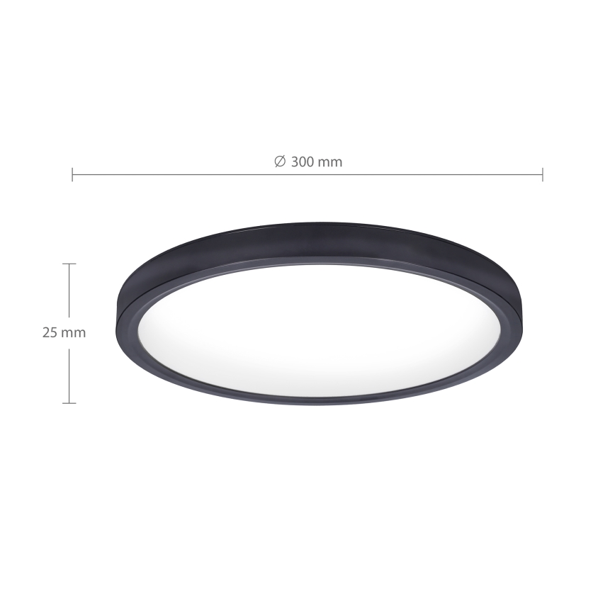 Brilagi - LED Laevalgusti ESTELA LED/18W/230V must