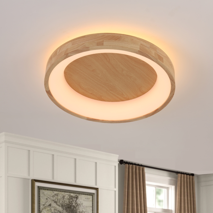 Brilagi - LED laelamp FALCON WOOD LED/40W/230V 3000/4000/6000K Ø 60 cm, puidust