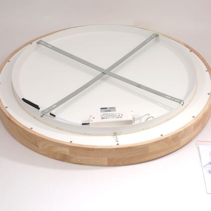 Brilagi - LED laelamp FALCON WOOD LED/60W/230V 3000/4000/6000K läbimõõt 80 cm puidust