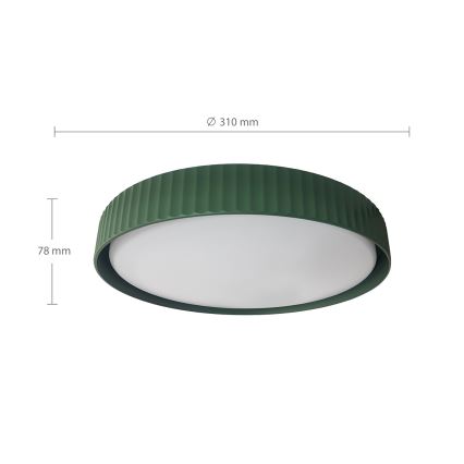 Brilagi - LED laevalgusti LUCIA LED/24W/230V Ø 31 cm roheline