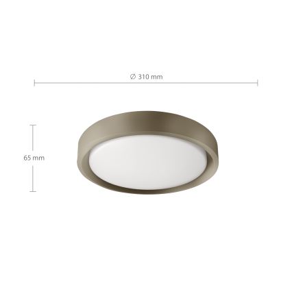 Brilagi - LED laevalgusti MATTEO LED/24W/230V läbimõõt 31 cm tuhkjaspruun