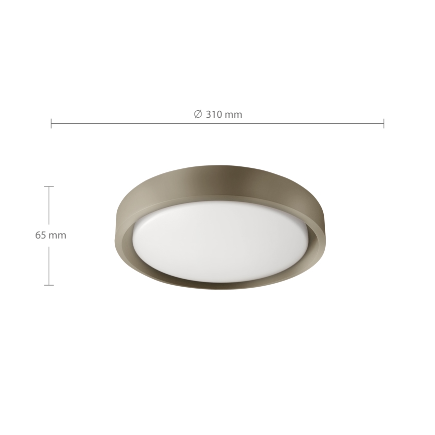 Brilagi - LED laevalgusti MATTEO LED/24W/230V läbimõõt 31 cm tuhkjaspruun