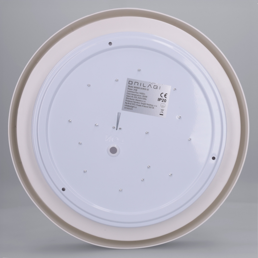 Brilagi - LED laevalgusti MATTEO LED/24W/230V läbimõõt 31 cm tuhkjaspruun