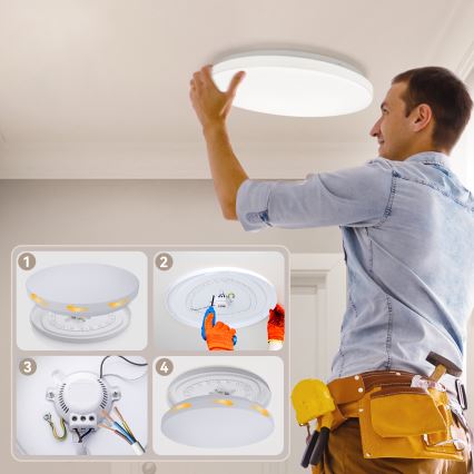 Brilagi - LED laevalgusti MILKY WAY LED/24W/230V 3000K Ø 38 cm