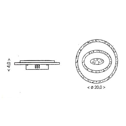 Brilagi - LED laevalgusti MODERN MINI/26W/230V 3000/4000/6000K