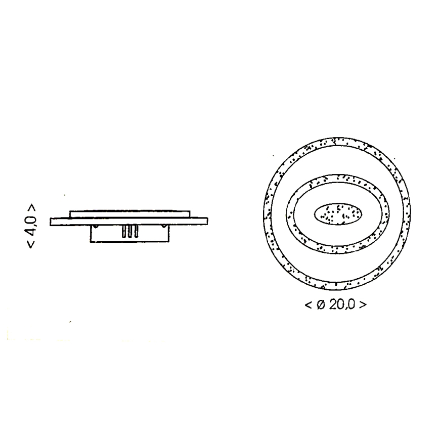 Brilagi - LED laevalgusti MODERN MINI/26W/230V 3000/4000/6000K