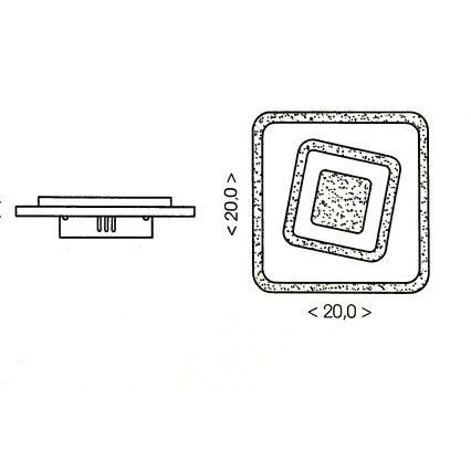 Brilagi - LED laevalgusti MODERN MINI LED/32W/230V 3000/4000/6000K