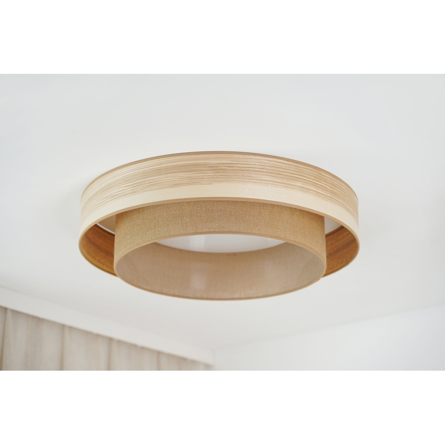 Brilagi - LED Laevalgusti MONTANA BOHO LED/26W/230V d. 60 cm pruun