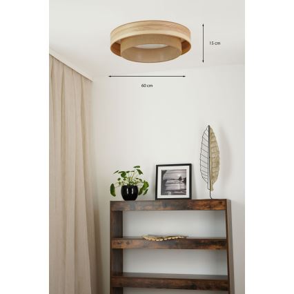Brilagi - LED Laevalgusti MONTANA BOHO LED/26W/230V d. 60 cm pruun