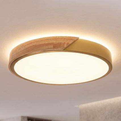BRILAGI - LED laevalgusti PILANA LED/24W/230V tamm/kuldne läbimõõt 30 cm