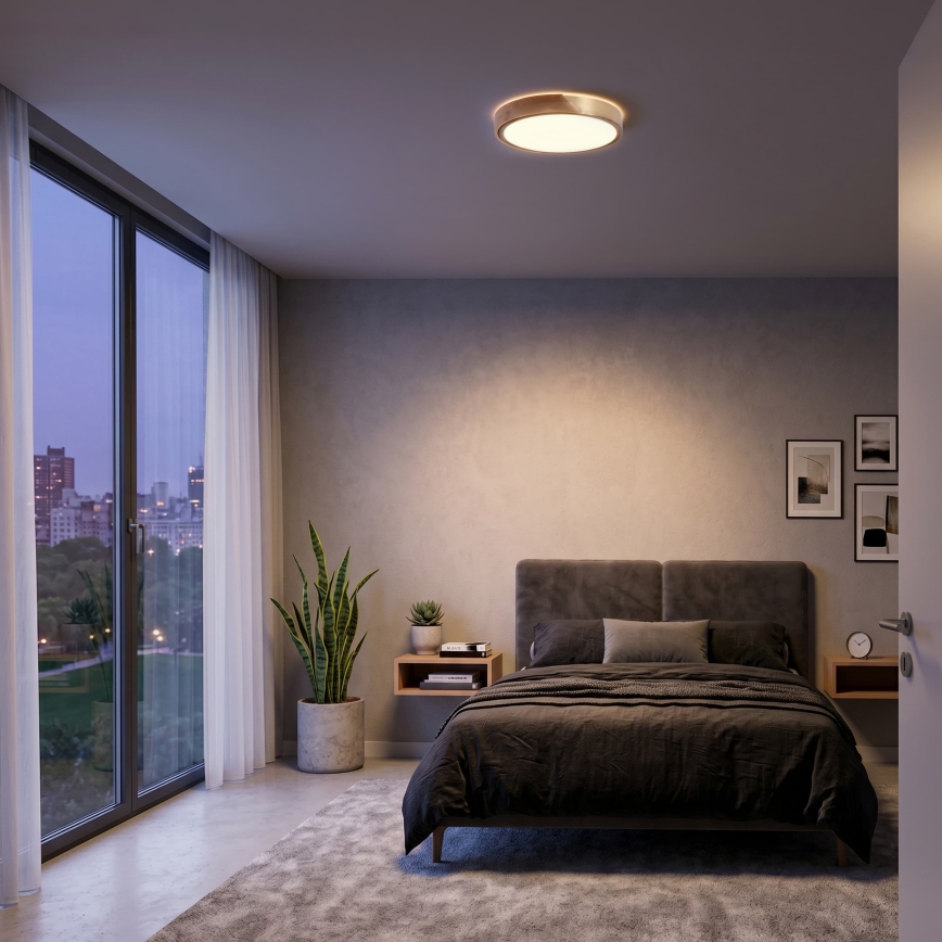 BRILAGI - LED laevalgusti PILANA LED/24W/230V tamm/kuldne läbimõõt 30 cm
