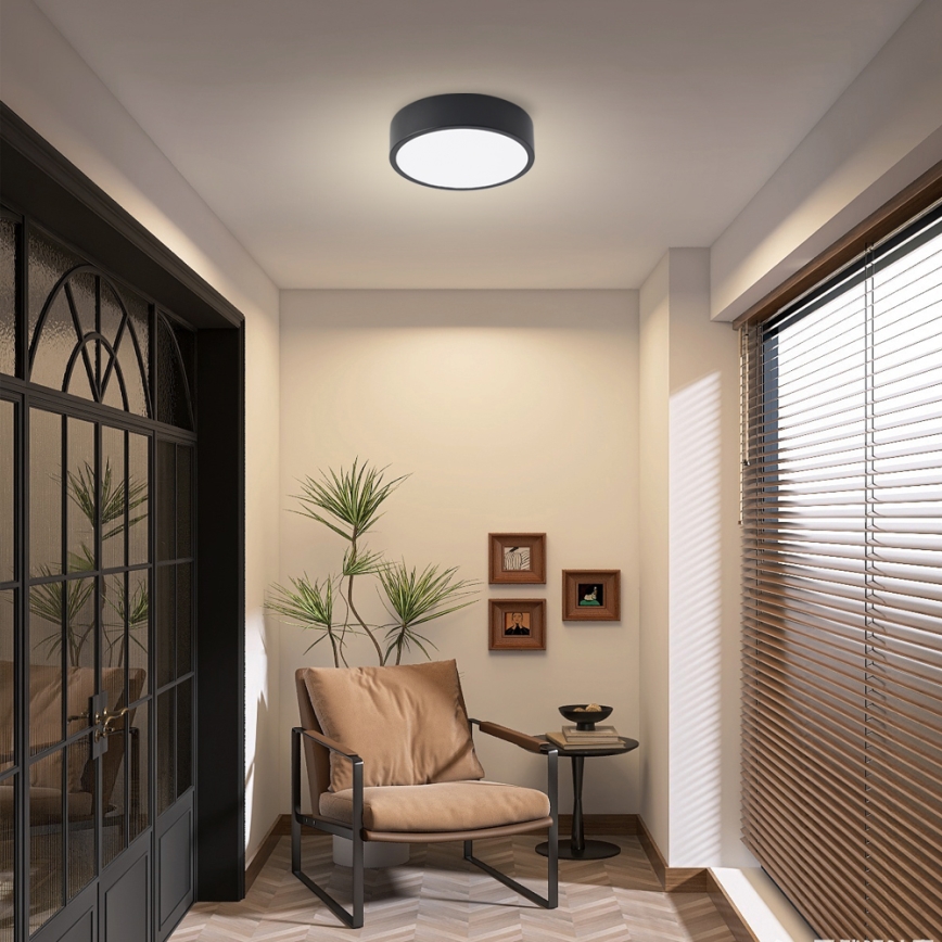 Brilagi - LED laevalgusti POOL, 18 W, 230 V, 3000/4000/6000 K, läbimõõt 20 cm, must