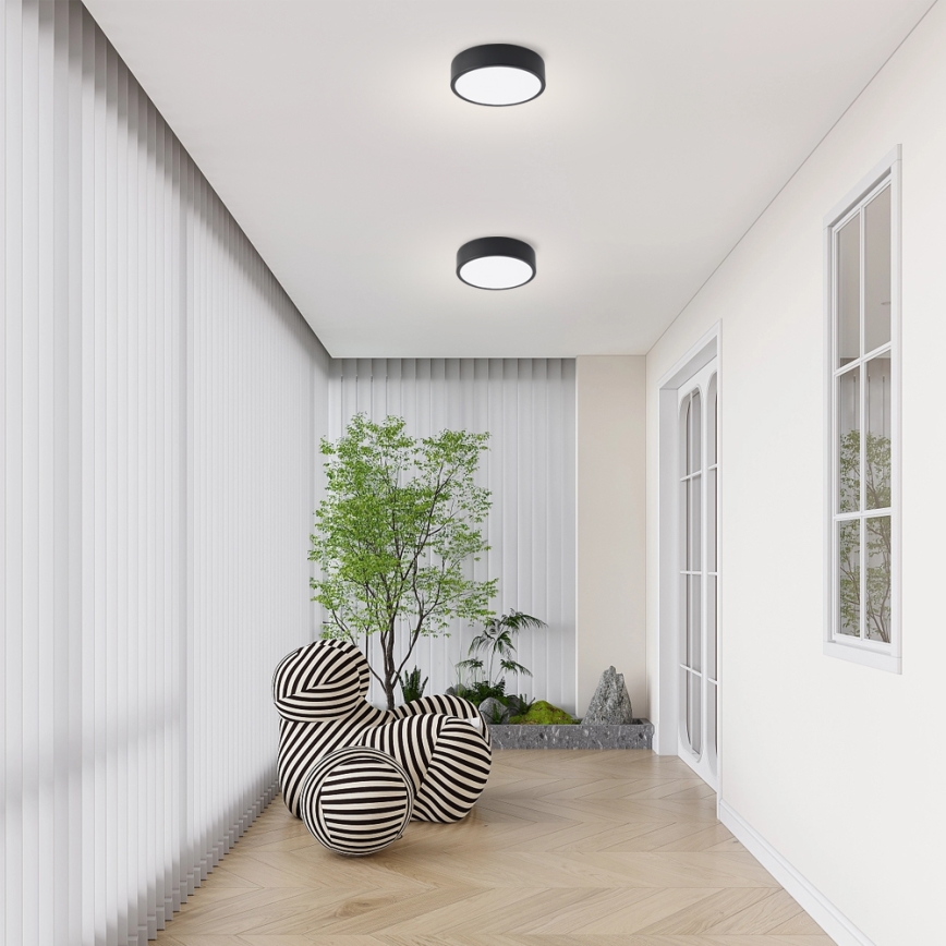 Brilagi - LED laevalgusti POOL, 18 W, 230 V, 3000/4000/6000 K, läbimõõt 20 cm, must