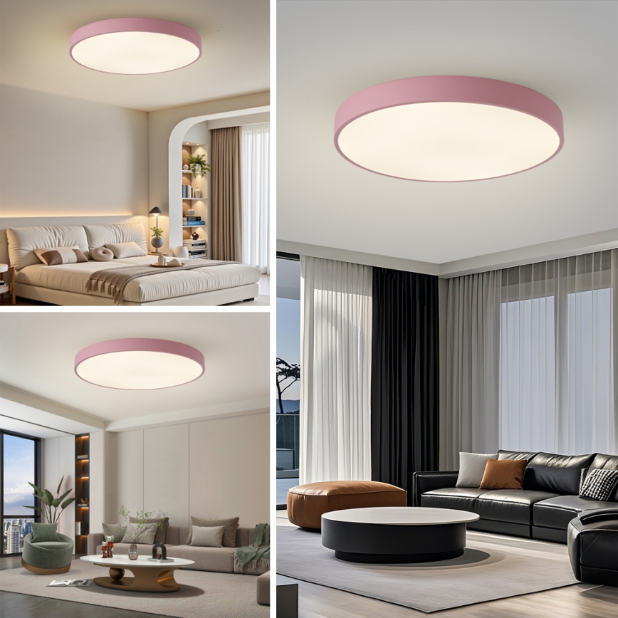 Brilagi - LED laelamp POOL LED/100W/230V 3000/4000/6000K läbimõõt 80 cm roosa