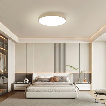 Brilagi - LED laelamp POOL LED/100W/230V 3000/4500/6000K, läbimõõt 80 cm, beež