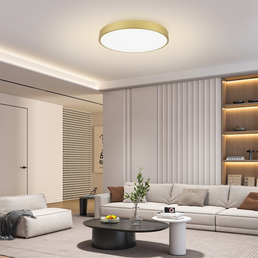 Brilagi - LED laevalgusti POOL LED/100W/230V 3000/4500/6000K läbimõõt 80 cm kuldne